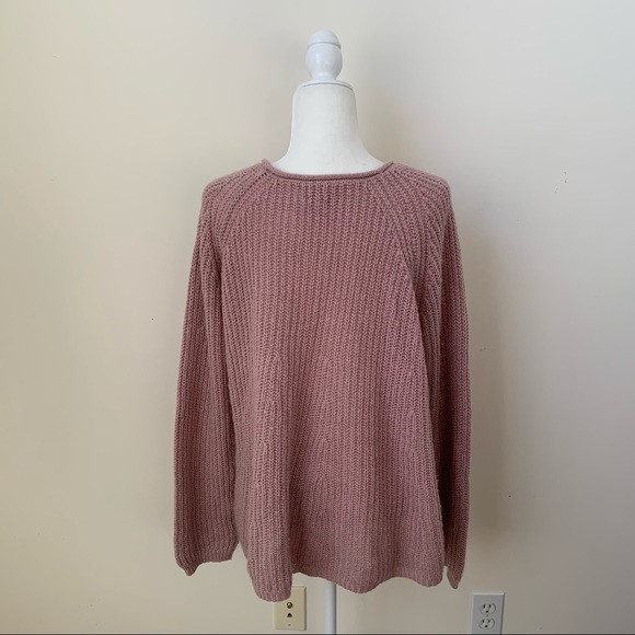 Sonoma Light Pink Knit Raglan Oversized Sweater - Picture 6 of 7